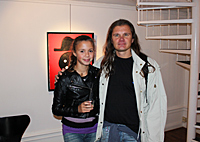 Johan Nordqvist with daughter