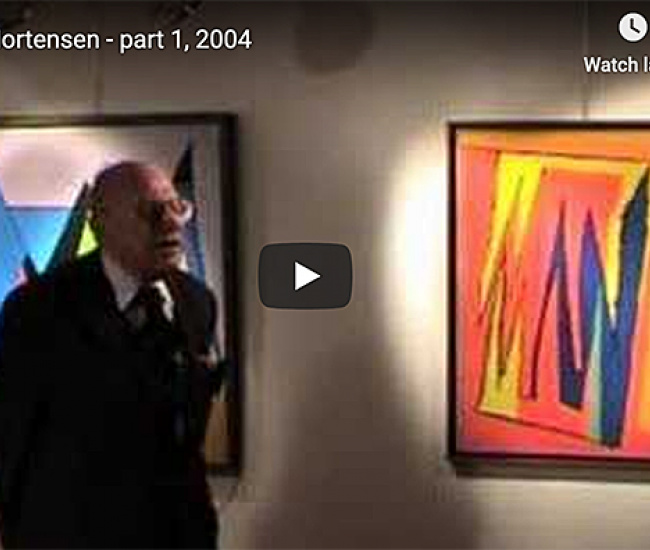 Teddy Brunius inauguration of Richard Mortensen exhibition 2004